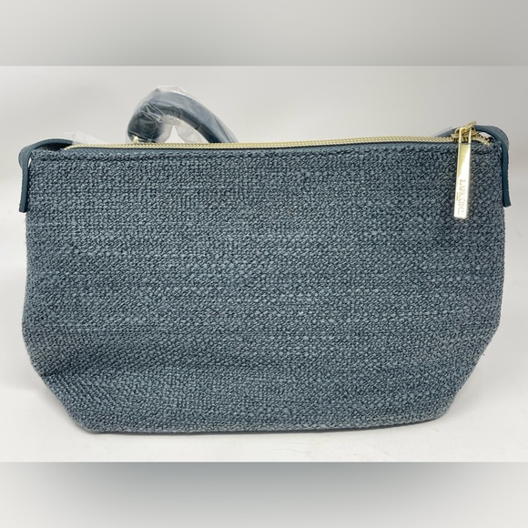 LANCÔME: Cross Body Purse, Blue Tweed Style. NEW - Picture 10 of 11